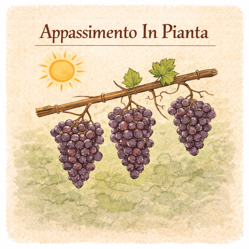 AI Generated "Appassimento in Pianta" Illustration